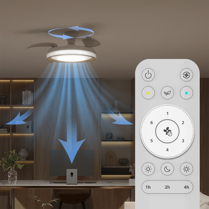 Philips - Plafonnier LED dimmable avec ventilateur BLISS LED/35W/230V doré + télécommande