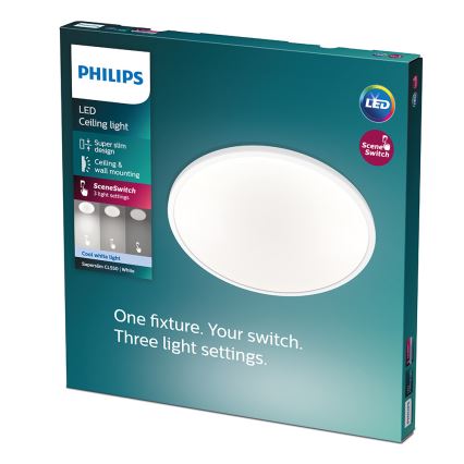 Philips - Plafonnier LED à intensité variable LED/18W/230V 4000K