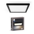 Philips - Plafonnier LED dimmable Hue AURELLE LED/19W/230V 2200-6500K 30x30 cm noir