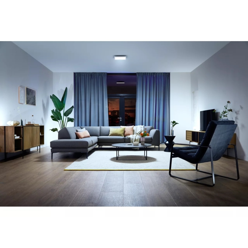Philips - Plafonnier LED dimmable Hue AURELLE LED/19W/230V 2200-6500K 30x30 cm blanc