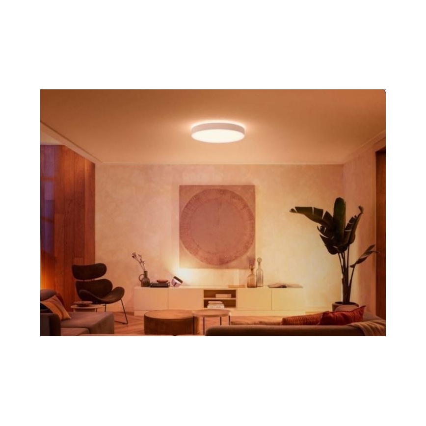 Philips - Plafonnier LED dimmable Hue LED/48W/230V 2200–6500K Ø 551 mm blanc + télécommande