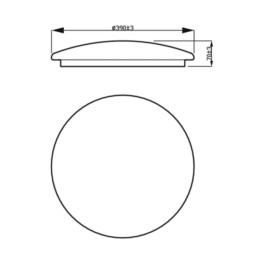 Philips - Plafonnier LED MOIRE LED/20W/230V 2700K