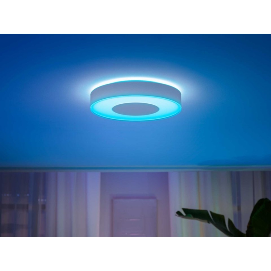Philips - Plafonnier LED RGB à intensité variable Hue INFUSE LED/52,5W/230V 2000-6500K Ø 425 mm blanc