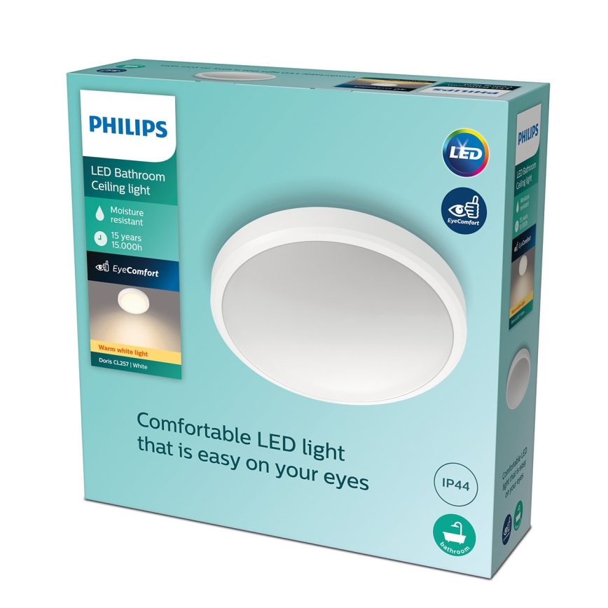 Philips - Plafonnier LED salle de bain LED/17W/230V 2700K IP44