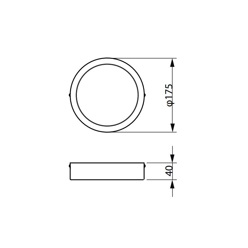 Philips - Plafonnier LEDINAIRE LED/10,5W/230V 3000K IP40