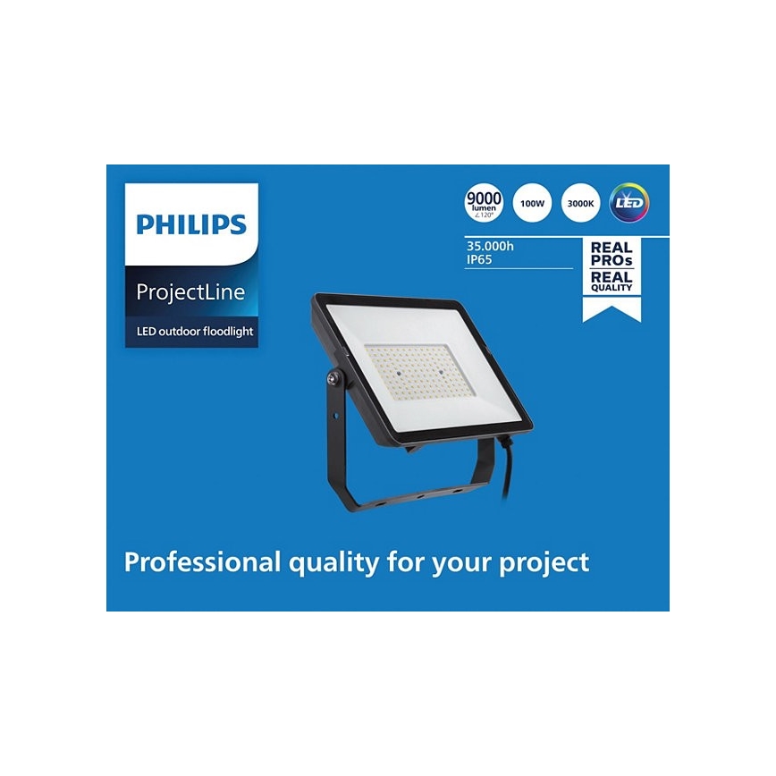 Philips - Proiettore LED da esterno PROJECTLINE LED/100W/230V IP65 3000K