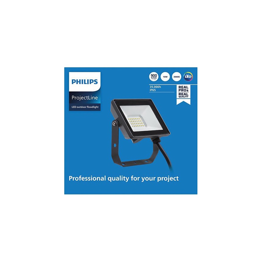 Philips - Proiettore LED da esterno PROJECTLINE LED/10W/230V IP65 3000K