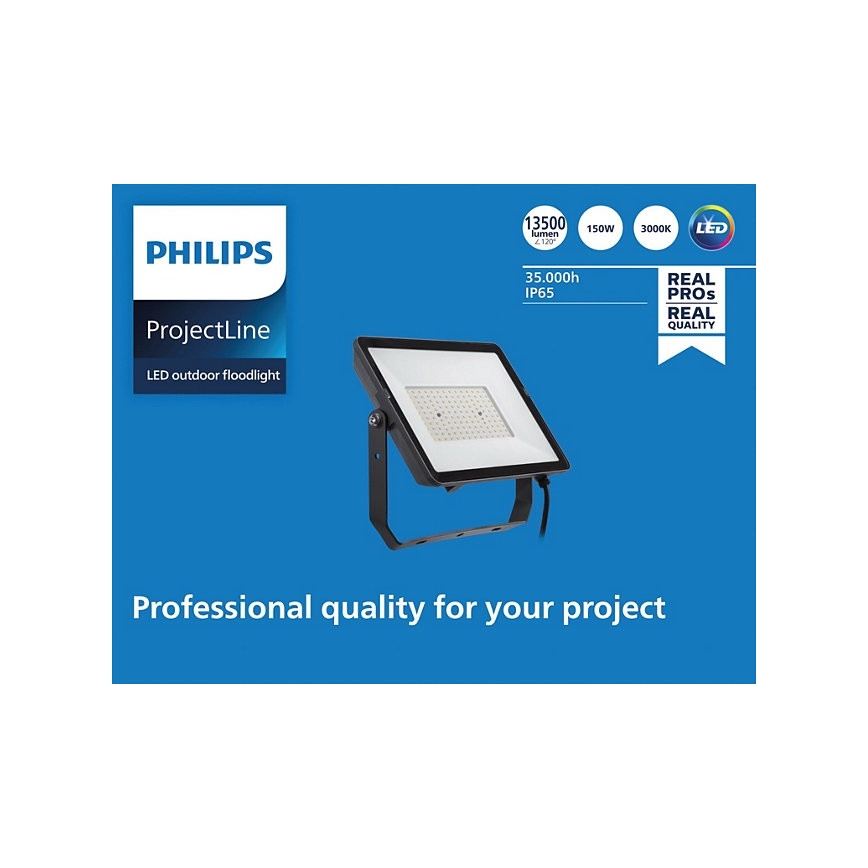 Philips - Proiettore LED da esterno PROJECTLINE LED/150W/230V IP65 3000K