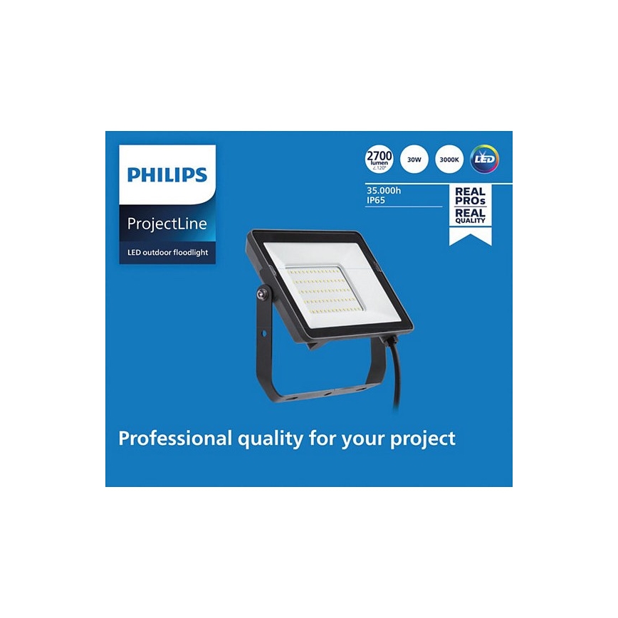 Philips - Proiettore LED da esterno PROJECTLINE LED/30W/230V IP65 3000K