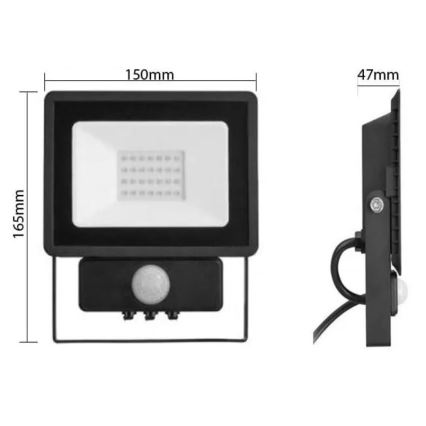 Philips - Projecteur avec détecteur DECOFLOOD LED/20W/230V IP65