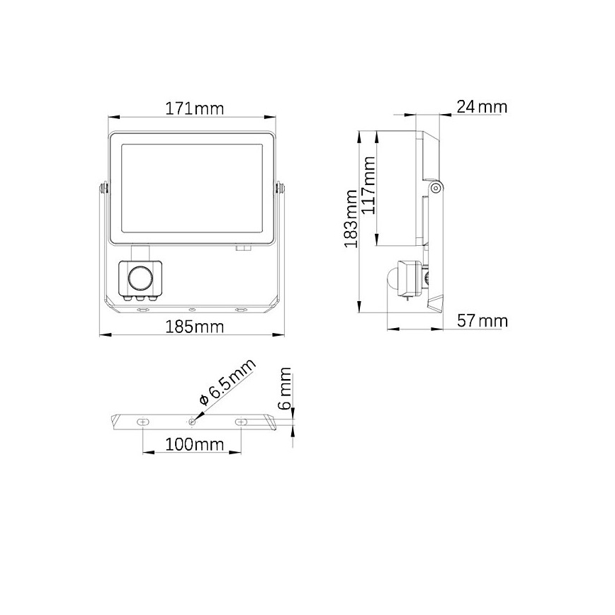 Philips - Projecteur d'extérieur LED avec détecteur PROJECTLINE LED/30W/230V IP65 3000K