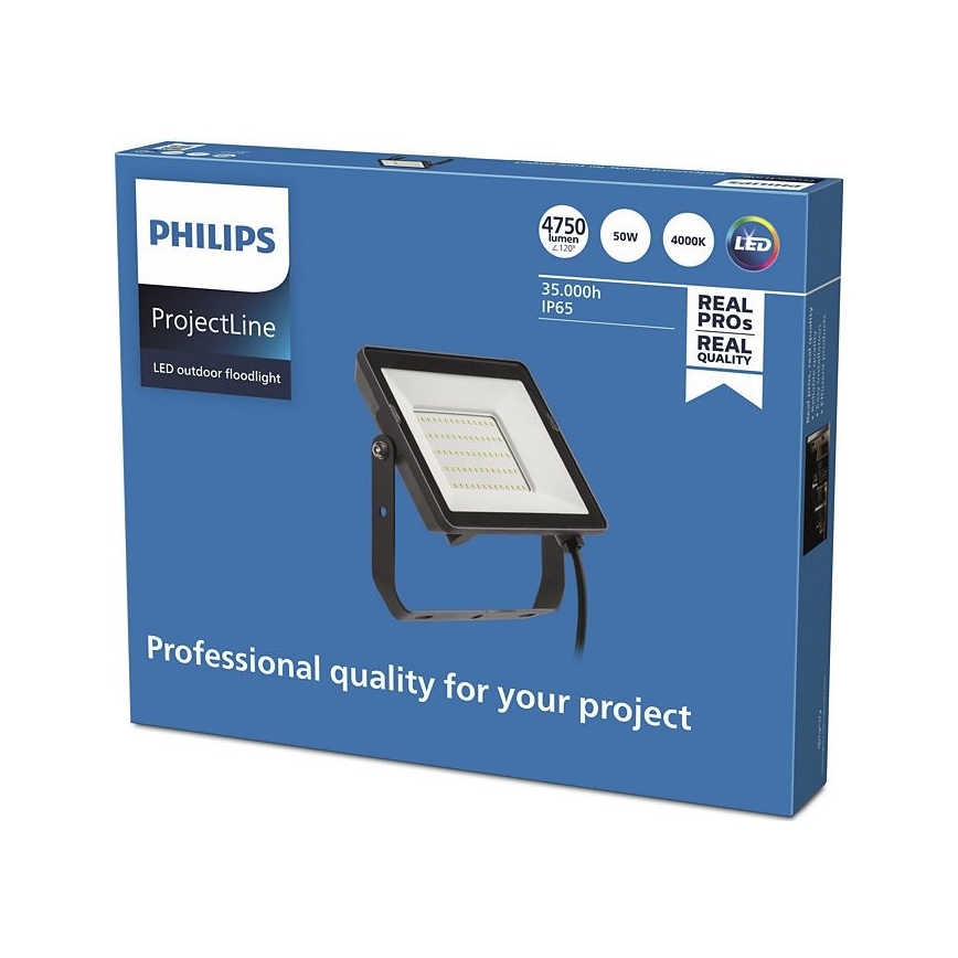 Philips - Projecteur d'extérieur LED PROJECTLINE LED/50W/230V IP65 4000K