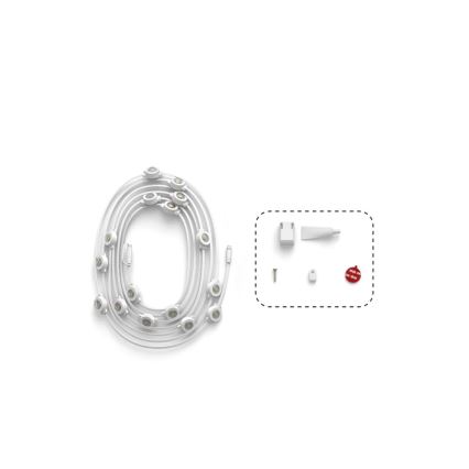 Philips - LED RGBW Prolunga dimmerabile per esterni Hue FESTAVIA 16xLED 9m 1000-20000K IP65