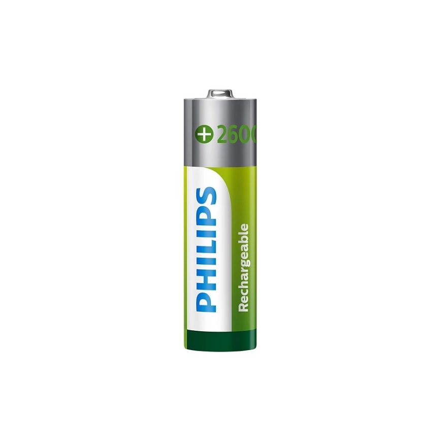 Philips R6B2A260/10 - 2 Stück wiederaufladbare AA-Batterien MULTILIFE NiMH/1,2V/2600 mAh