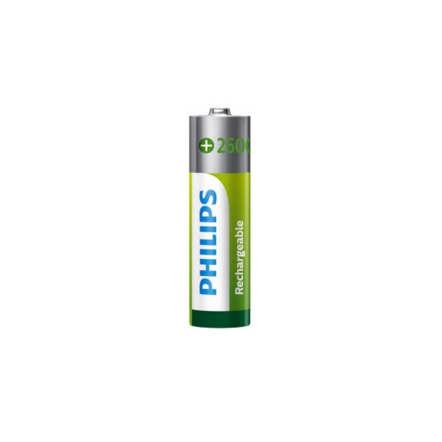 Philips R6B4B260/10 - 4 pc Pile rechargeable AA MULTILIFE NiMH/1,2V/2600 mAh