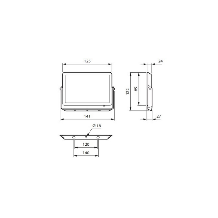 Philips - Riflettore LED DECOFLOOD LED/20W/230V IP65