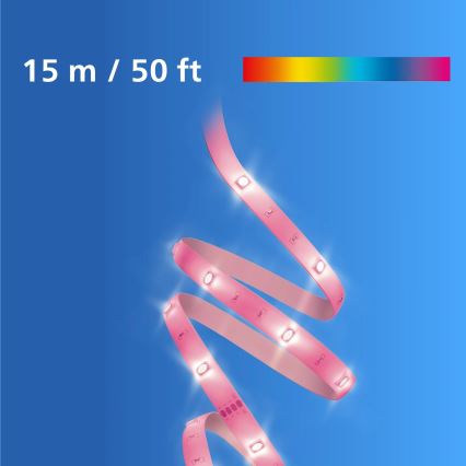 Philips - Ruban LED RGB dimmable SMART STRIP 15m LED/20W/230V 2200-6500K Wi-Fi