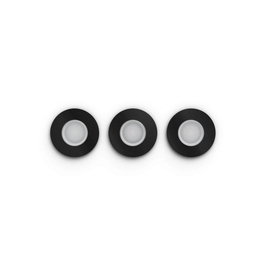 Philips - SET 3x LED RGBW Lampada da incasso dimmerabile per bagno Hue XAMENTO 1xGU10/4,2W/230V 2000-6500K IP44