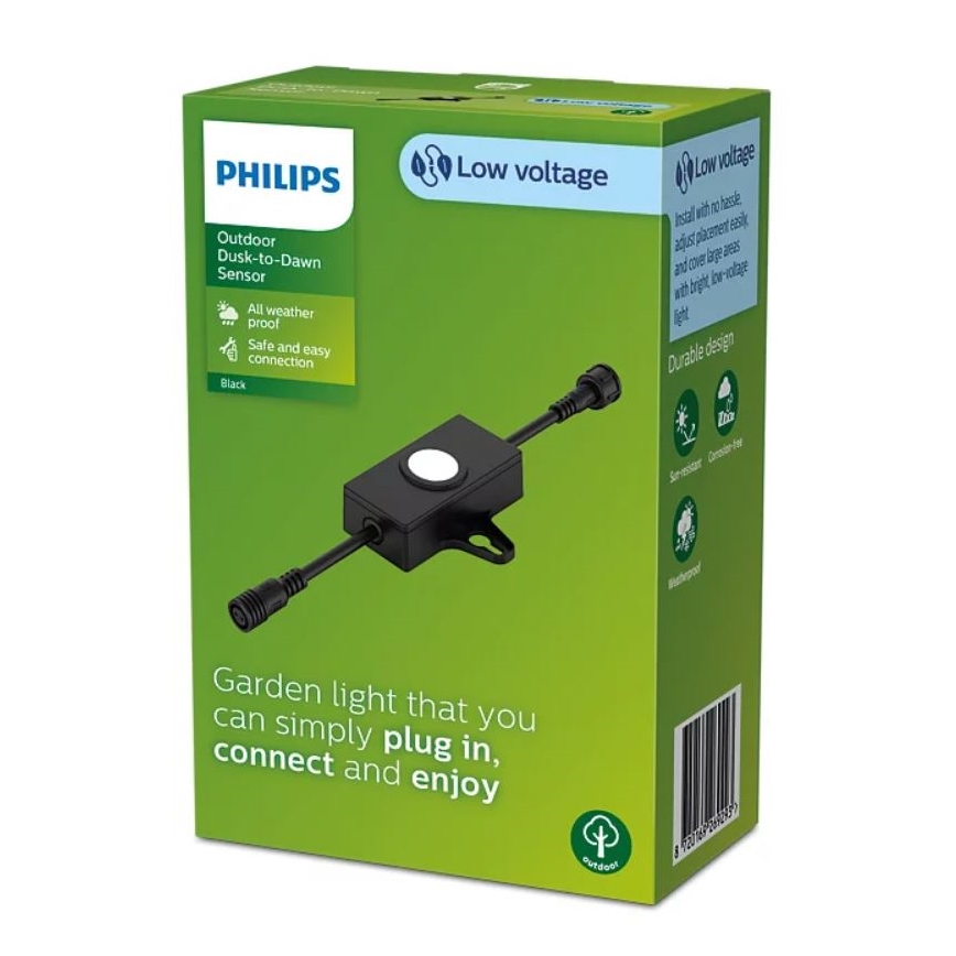 Philips - Sensore crepuscolare per esterni con timer GARDENLINK 24V IP67