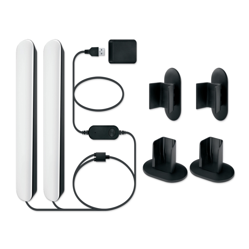 Philips - Confezione da 2 lampade LED RGBIC dimmerabili SMART GRADIENT LED/8W/230V 2700-6500K Wi-Fi