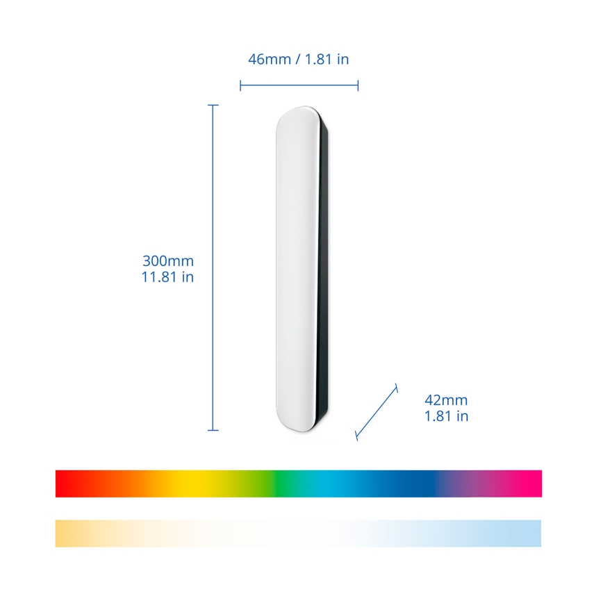 Philips - Confezione da 2 lampade LED RGBIC dimmerabili SMART GRADIENT LED/8W/230V 2700-6500K Wi-Fi