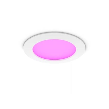 Philips - SET 2x LED RGBW dimmbare Badezimmer-Einbauleuchten Hue SLIM LED/12W/230V 2000-6500K weiß IP44