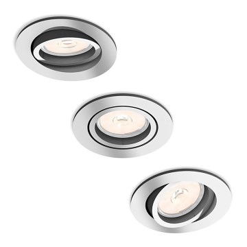 Philips - SET 3x Einbauleuchte 1xGU10/5,5W/230V