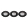 Philips - SET 3x Lampada LED da incasso dimmerabile SPARKLE LED/5,5W/230V 2700K nero