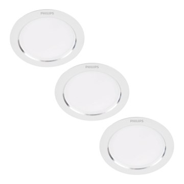Philips - SET 3x Lampada LED da incasso LED/3,5W/230V 3000K
