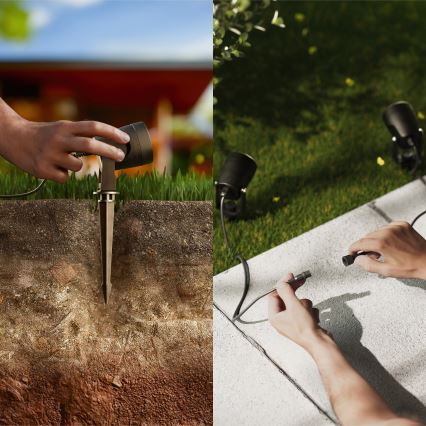 Philips - SET 3x LED-Auβenleuchte GARDENLINK REUEL LED/1,5W/230V 2700K IP44