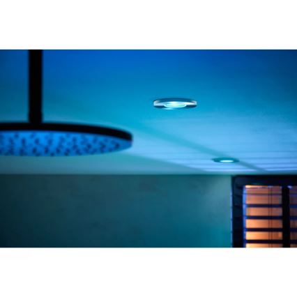 Philips - SET 3x LED RGBW Lampada da incasso dimmerabile per bagni Hue XAMENTO 1xGU10/4,2W/230V IP44 2000-6500K