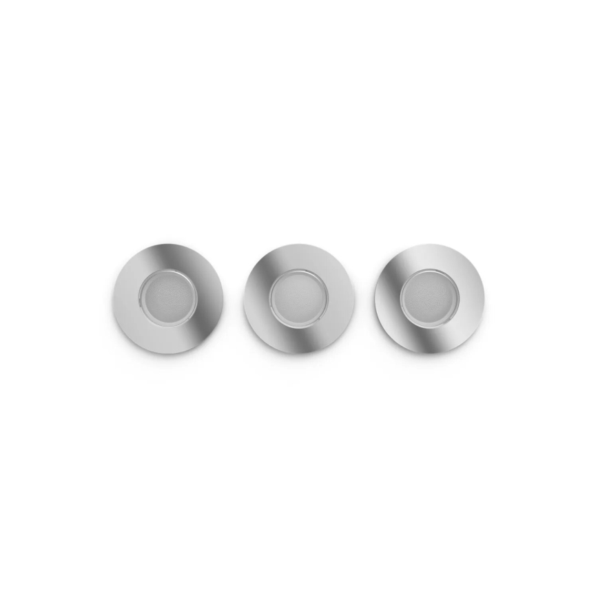 Philips - SET 3x LED RGBW Lampada da incasso dimmerabile per bagni Hue XAMENTO 1xGU10/4,2W/230V IP44 2000-6500K