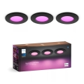 Philips - SET 3x LED RGBW Lampada da incasso dimmerabile per bagni Hue SLIM LED/8,3W/230V IP44 2000-6500K