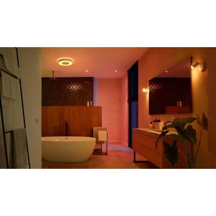 Philips -SET 3x LED RGBW Faretto da incasso bagno dimmerabile Hue XAMENTO 1xGU10/5,7W/230V 2200-6500K IP44
