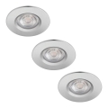 Philips - SET 3x Luce LED da bagno dimmerabile DIVE LED/5W/230V IP65