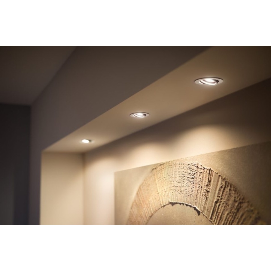 Philips - SET 3x Luce LED Incasso dimmerabile Hue MILLISKIN 1xGU10/5,7W/230V 2200-6500K