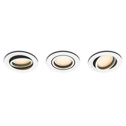 Philips - SET 3x Luce LED Incasso dimmerabile Hue MILLISKIN 1xGU10/5,7W/230V 2200-6500K