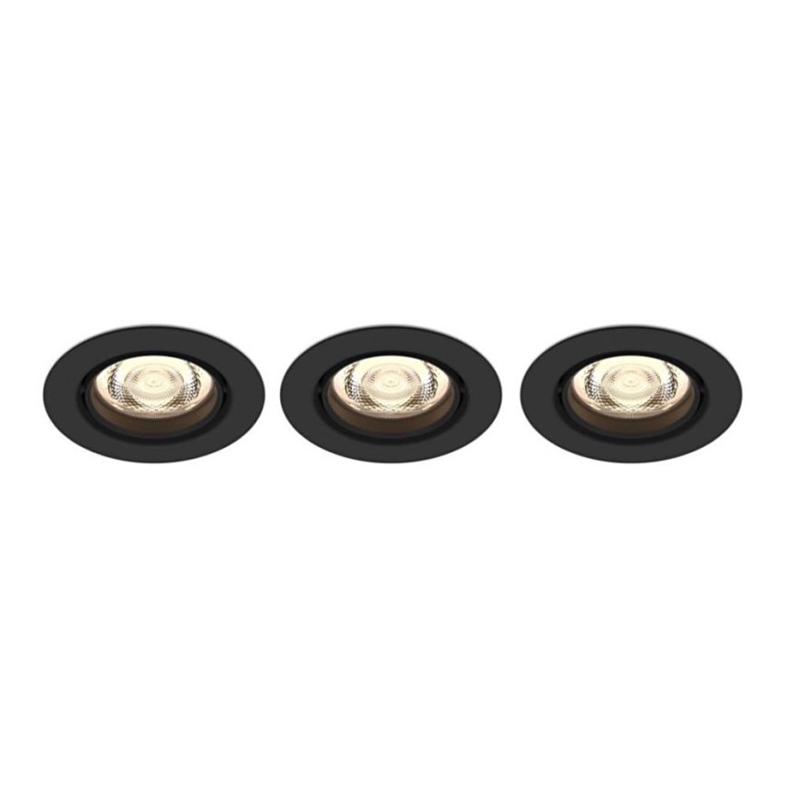 Philips - SET 3xLED Dimmbare Einbauleuchte IMPALA Warm Glow LED/6W/230V 2200-2700K