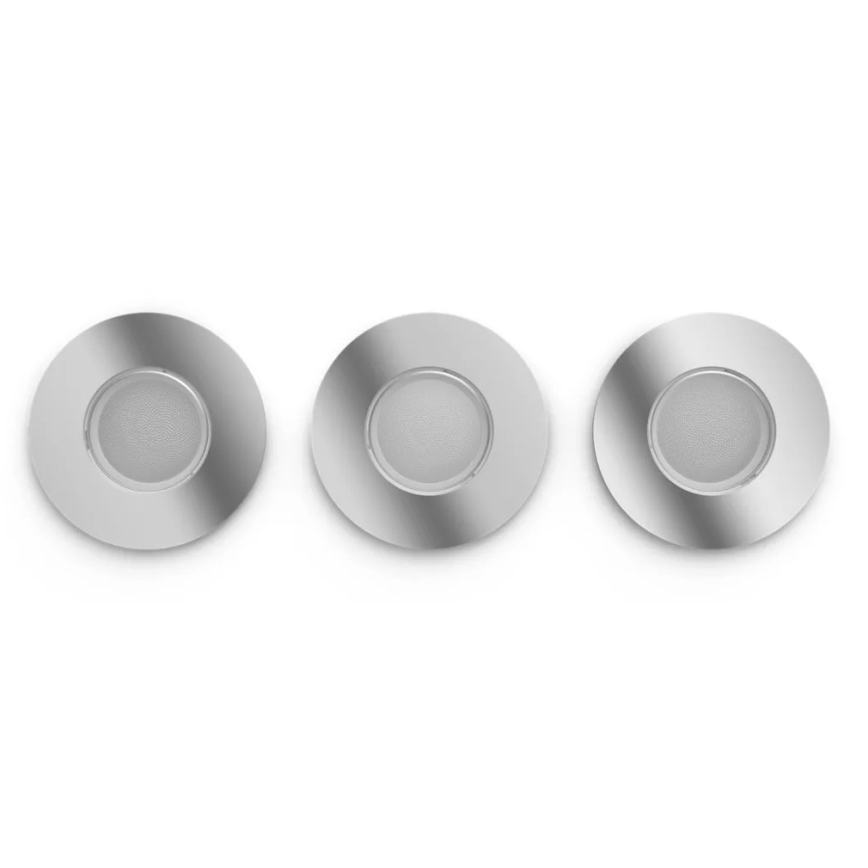Philips - SET 3x Luce da incasso LED da bagno dimmerabile Hue ADORE BATHROOM 1xGU10/4,2W/230V 2200-6500K IP44