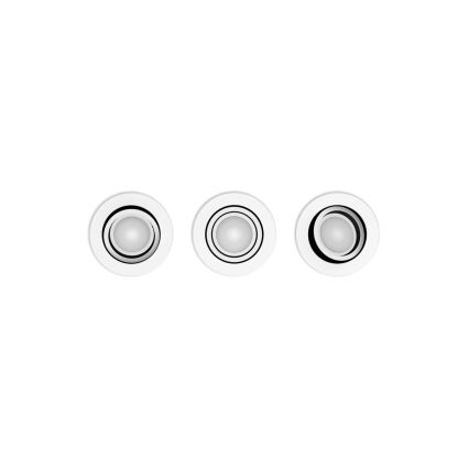 Philips - SET 3xLED RGBW Lampada da incasso dimmerabile Hue CENTURA 1xGU10/4,2W/230V 2000-6500K