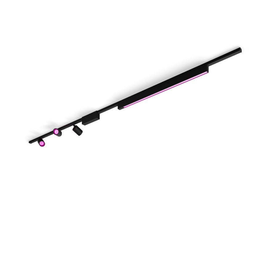 Philips - SET 4x LED RGB Luce dimmerabile per sistema a binario Hue PERIFO LED RGB/44,6W/230V 2000-6500K