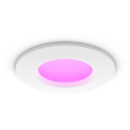 Philips - Set da 2 faretti LED RGBW dimmerabili da incasso per bagno Hue SLIM LED/8,3W/230V 2000-6500K bianco IP44
