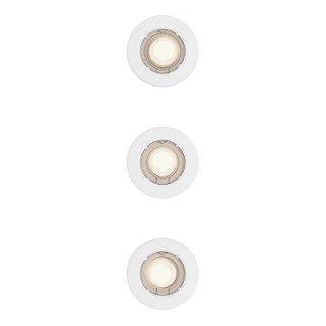 Philips - Set da 3 faretti da incasso PERIDOT 1xGU10/7W/230V bianco