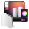 Philips - Set di 2 luci di proiezione LED dimmerabili Hue PLAY Wall Washer RGBW, 20 W/230 V, 2000–6500 K, bianco