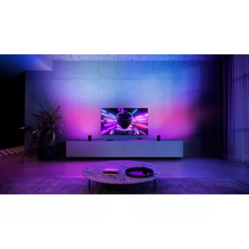 Philips - Set di 2 luci di proiezione LED dimmerabili Hue PLAY Wall Washer RGBW, 20 W/230 V, 2000–6500 K, bianco