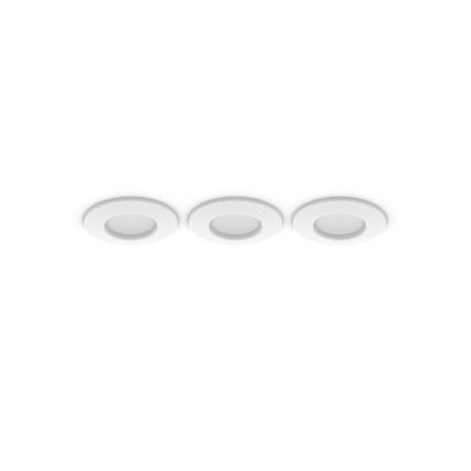 Philips - 3er-Set LED RGBW dimmbare Bad-Einbauleuchte Hue SLIM LED/8,3W/230V 1000-20000K weiß P44