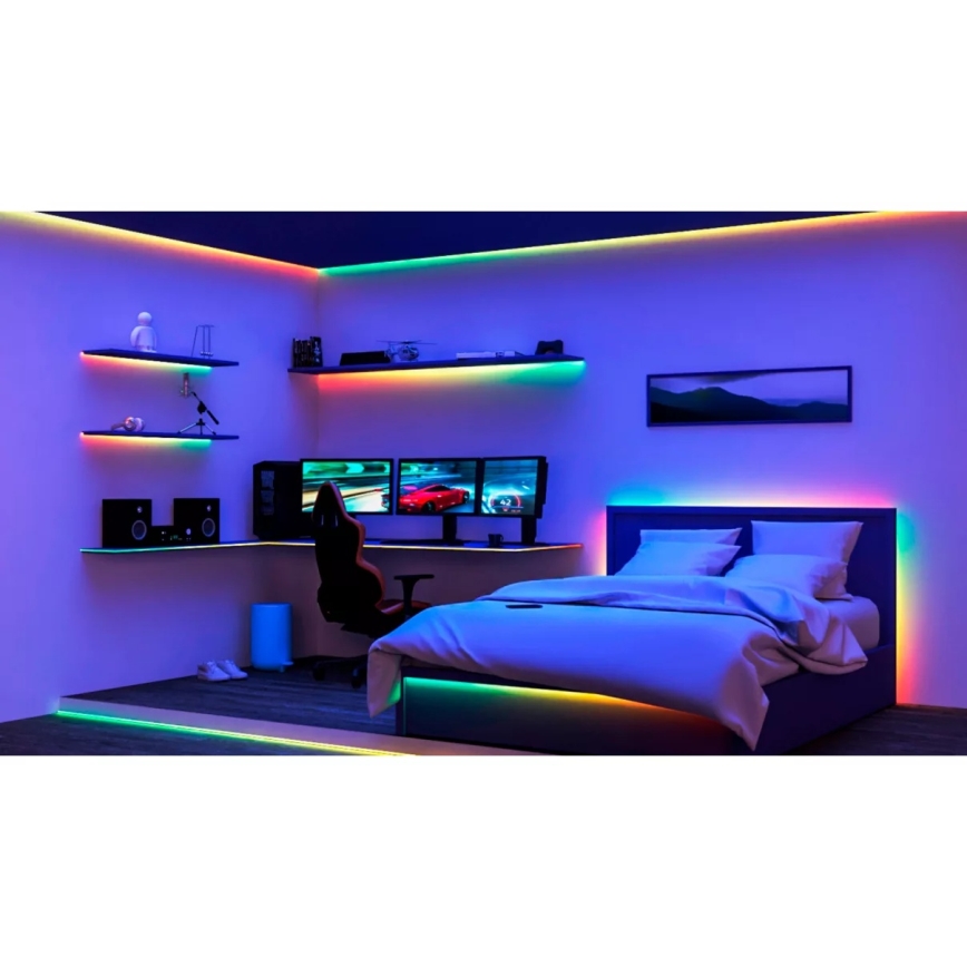 Philips - LED RGBIC dimmbarer Lichtstreifen SMART STRIP 20m LED/36W/230V 2700-6500K Wi-Fi