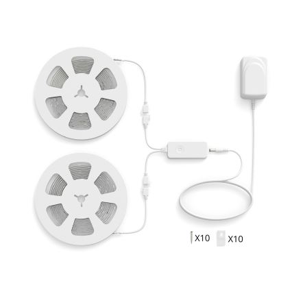 Philips - LED RGBIC dimmbarer Lichtstreifen SMART STRIP 20m LED/36W/230V 2700-6500K Wi-Fi