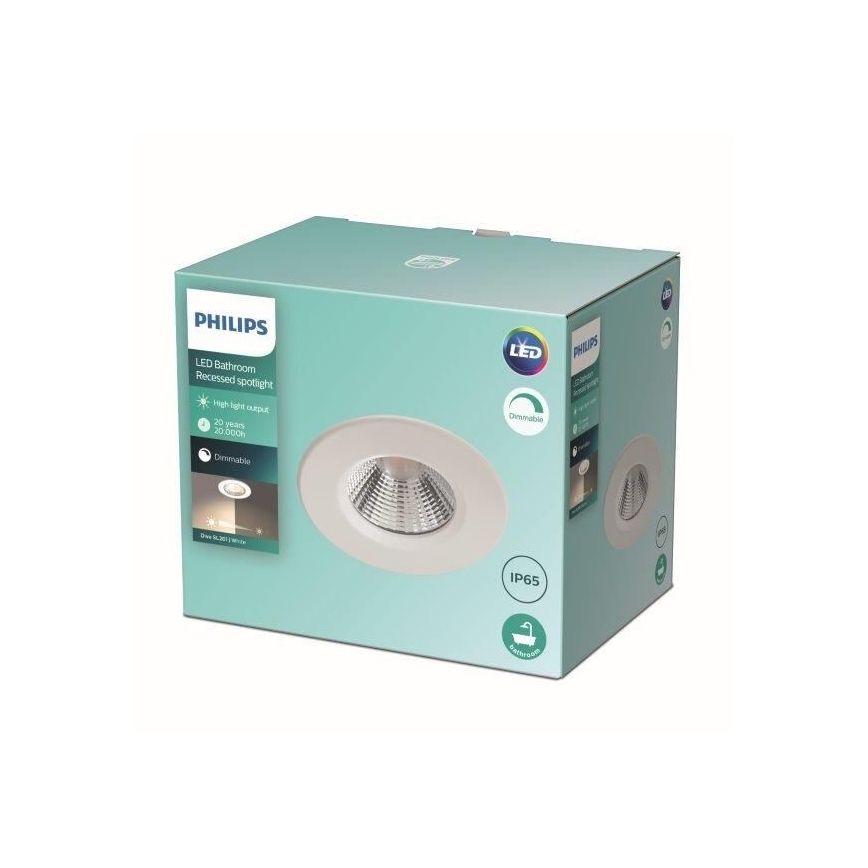 Philips - Spot à intensité variable LED salle de bain LED/5,5W/230V 2700K IP65