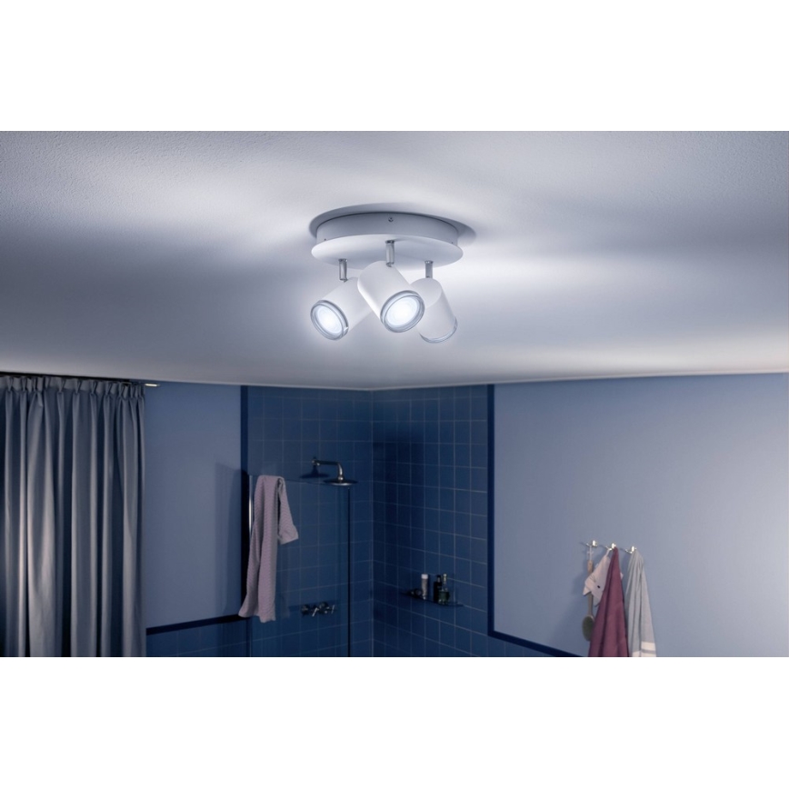 Philips - Spot à intensité variable LED salle de bain Hue ADORE 3xGU10/5W/230V IP44 + télécommande